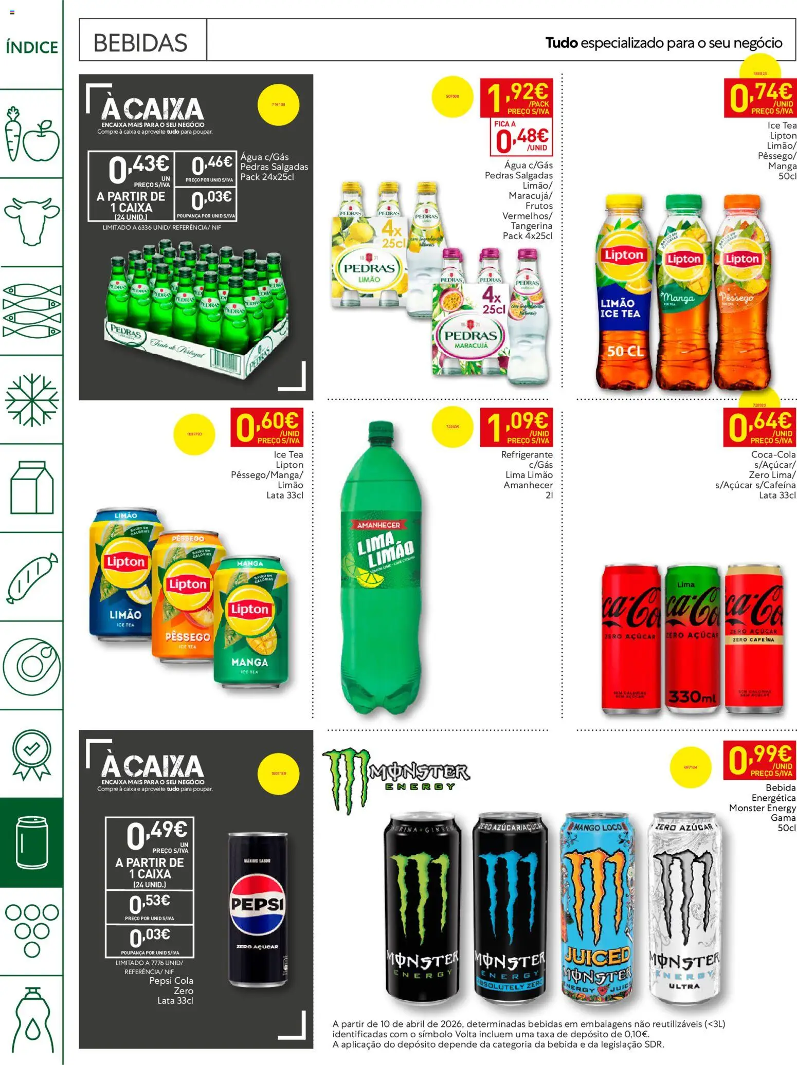 Recheio Horeca Madeira │ válido de 23/06/2026 | Página: 20 | Produtos: Agua, Refrigerante, Açúcar, Bebida