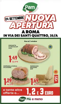 Anteprima del volantino PAM volantino Santi Quattro valido a partire dal 24/09/2026