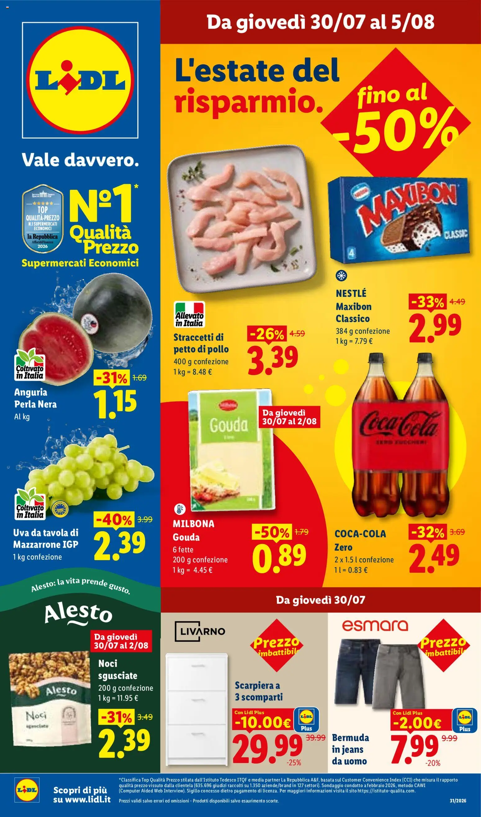 Volantino Lidl del 30/07/2026 | Pagina: 1