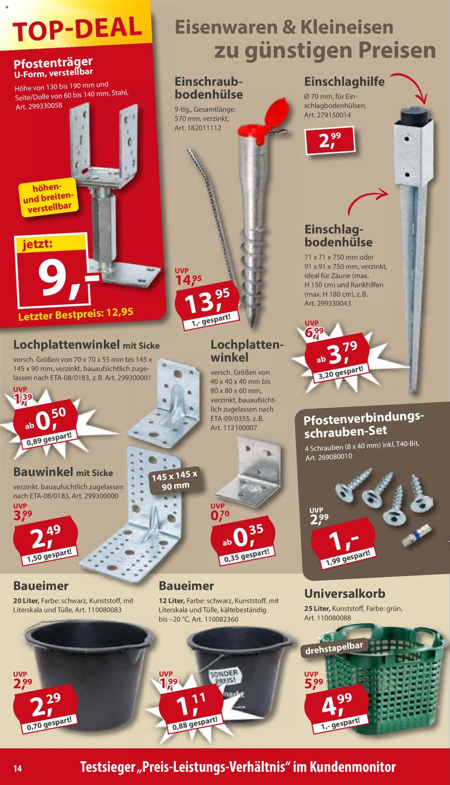 Sonderpreis Baumarkt Prospekt – gültig ab 06.06.2026 | Seite: 14