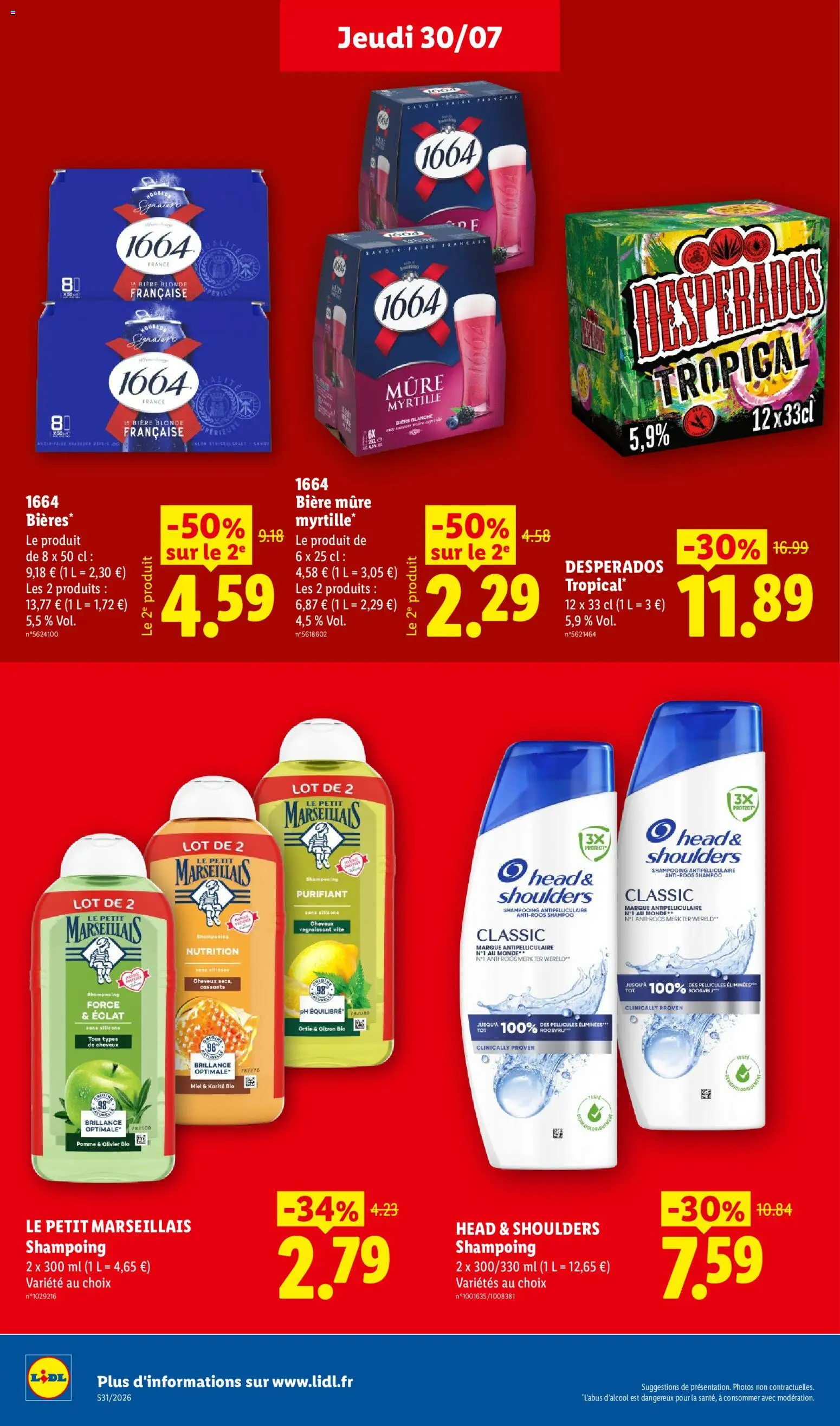 {H1} | Page: 24 | Produits: Head & Shoulders, Desperados, Citron, Bière