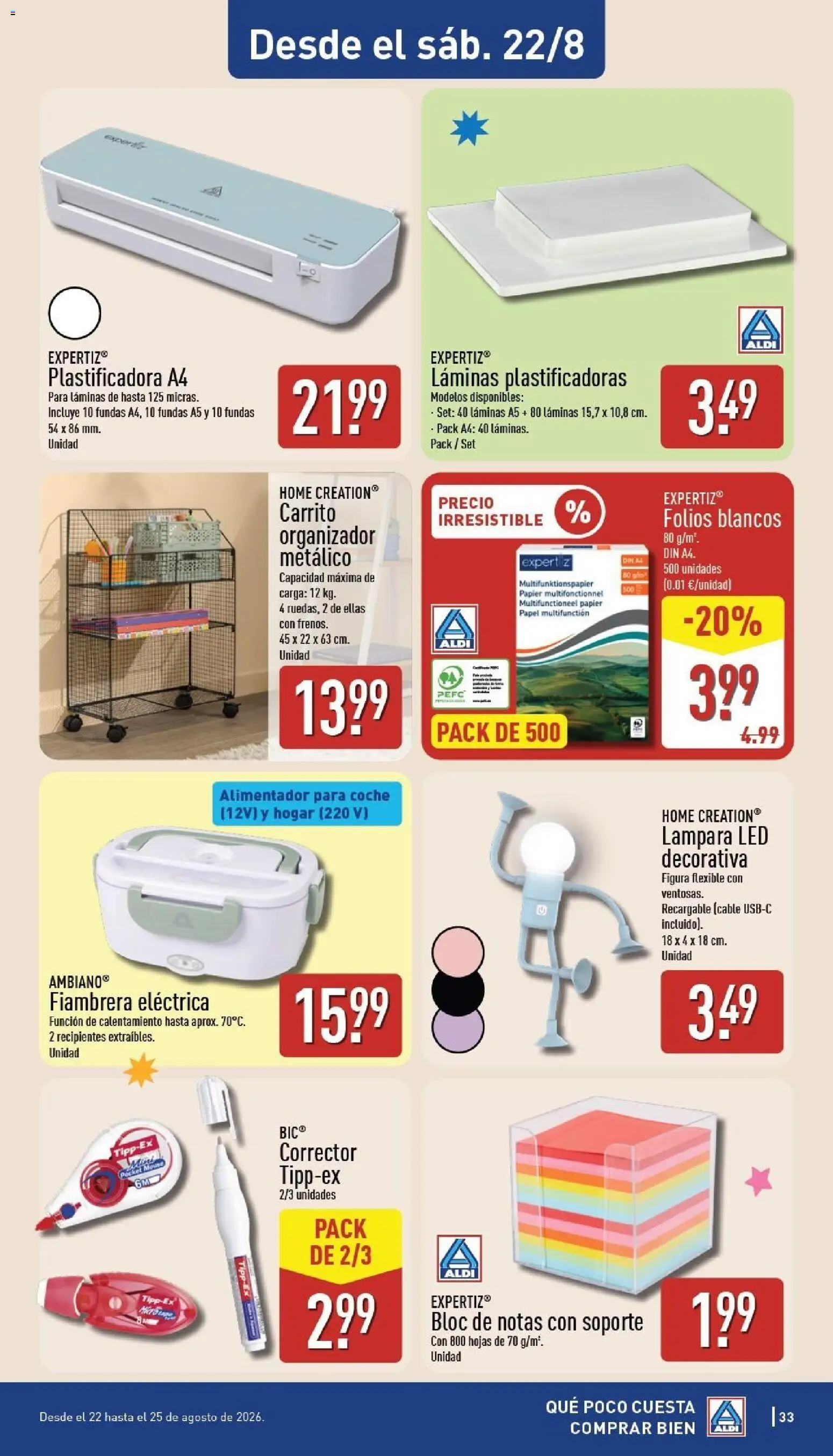 Aldi folleto Canarias │ válido desde el 17/08/2026 | Página: 33