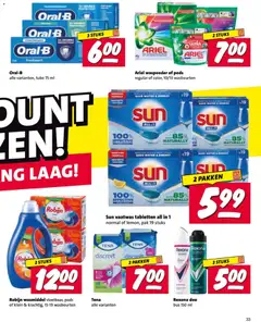Nettorama folder - Voorbeeld van een folder van Nettorama, geldig van 26-10-2026 | Pagina: 33 | Producten: Wasmiddel, Vaatwas tabletten, Robijn, Water