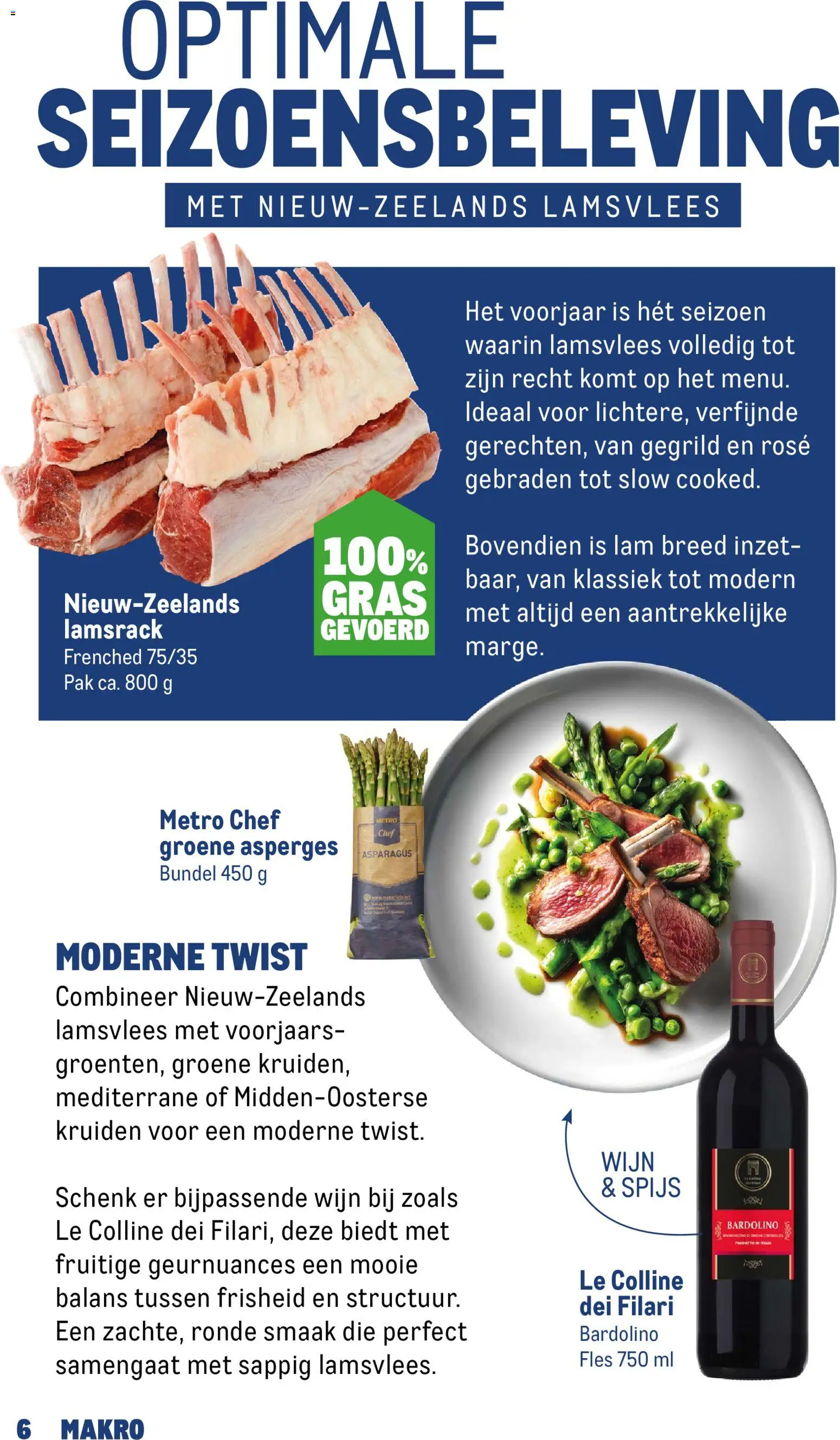 {H1} | Pagina: 6 | Producten: Asperges, Wijn, Fles, Kruiden