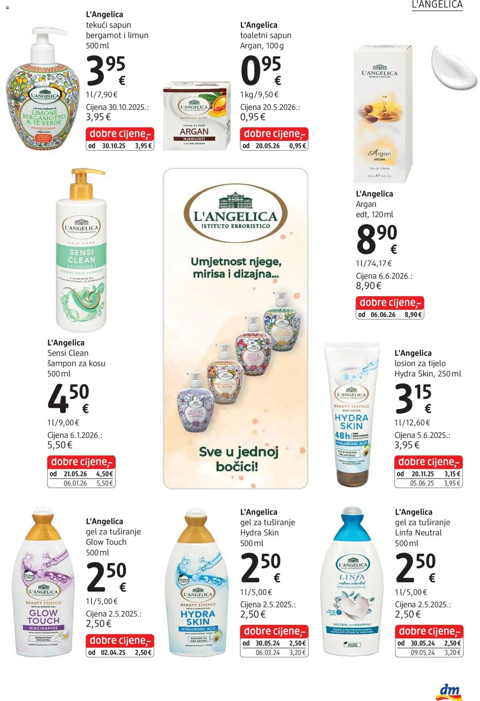 DM katalog | vrijedi od 01.09.2026 | Stranica: 27 | Proizvodi: Gel za tuširanje, Limun, Losion za tijelo, L'Angelica