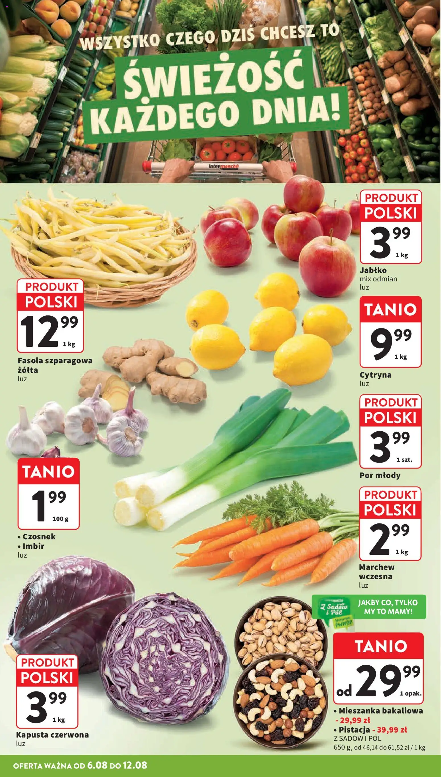 Intermarche gazetka od 06.08.2026 | Strona: 8 | Produkty: Cytryna, Czosnek, Kapusta, Imbir