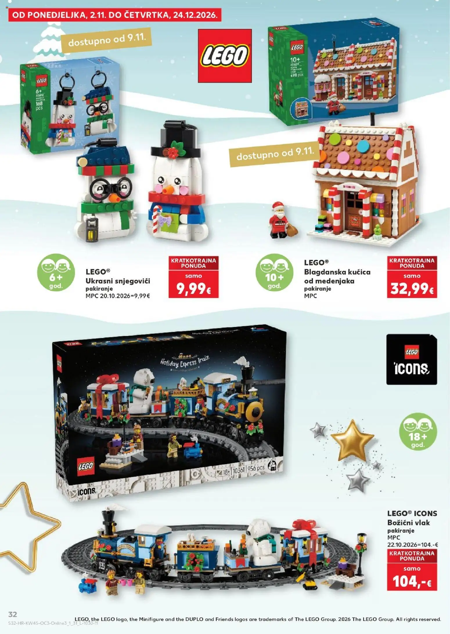Kaufland katalog | vrijedi od 02.11.2026 | Stranica: 32 | Proizvodi: Kucica, Lego