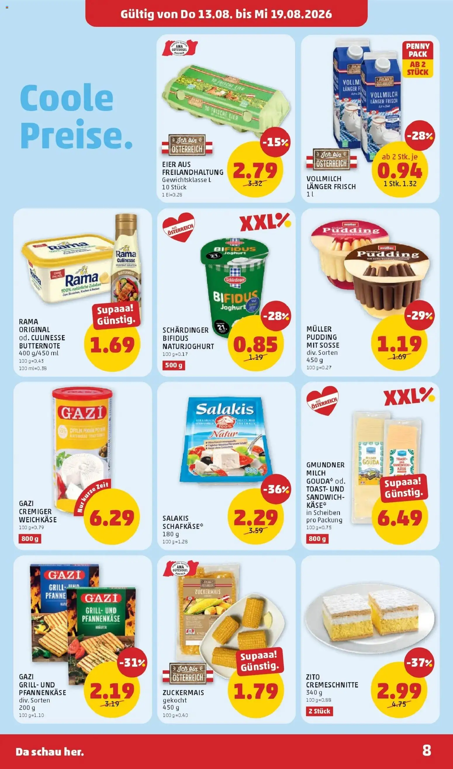 Penny Markt Die ganze Woche sparen ab (13.08.2026) - Angebote, Prospekt | Seite: 8