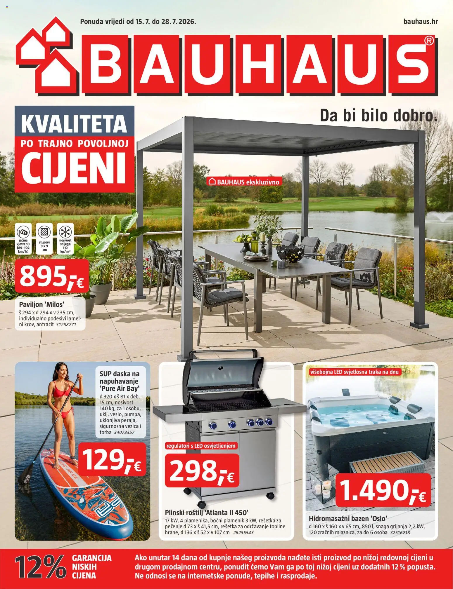 Bauhaus katalog | vrijedi od 15.07.2026 | Stranica: 1 | Proizvodi: Roštilj, Bazen, Torba