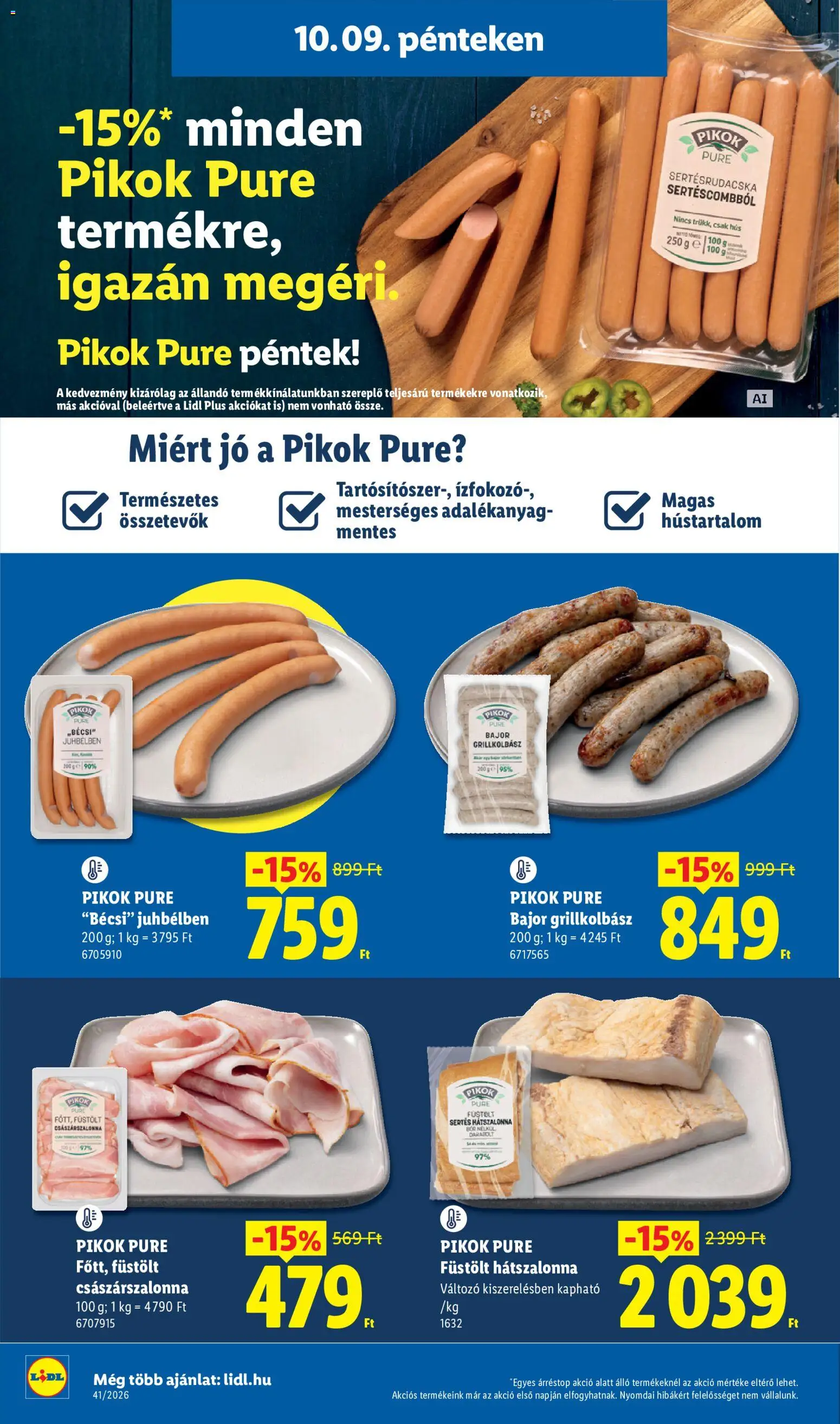 Lidl akciós ujság - amely érvényes a következő dátumtól: 2026.10.08. | Oldal: 50