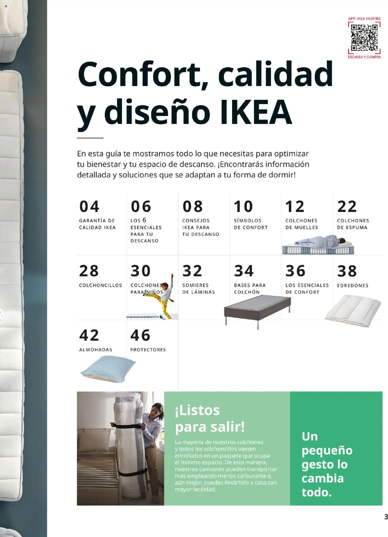 IKEA - Confort │ válido desde el 01/09/2026 | Página: 3 | Productos: Té, Espuma, Colchon