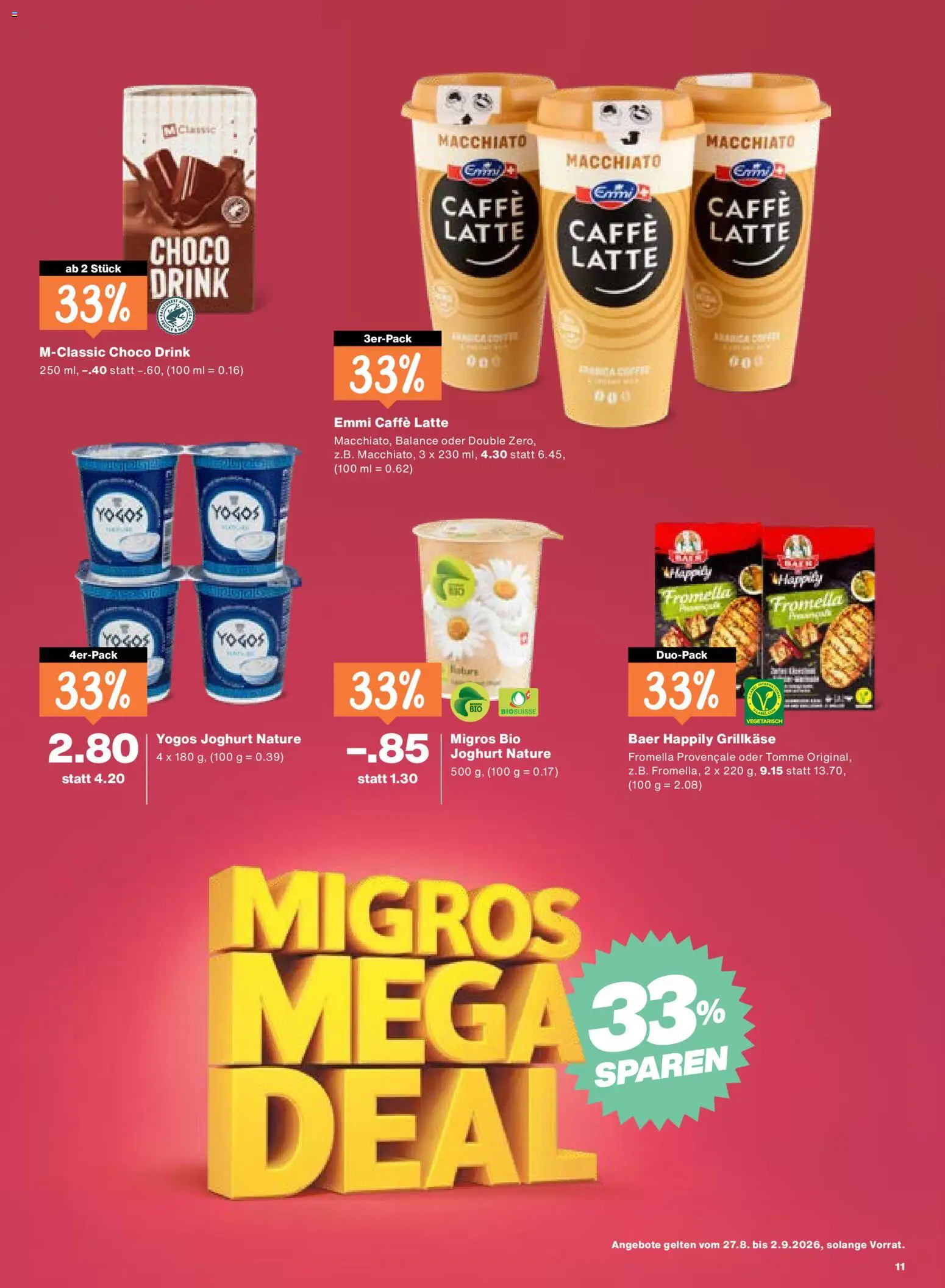 Migros aktionen – gültig ab 27.08.2026 | Seite: 11