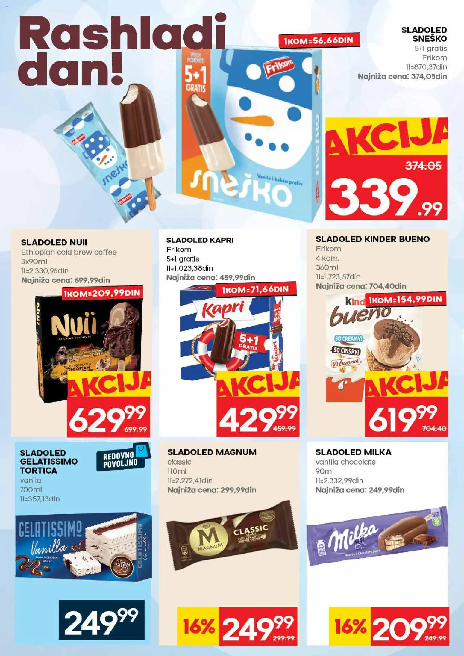Roda katalog - važi od 11.06.2026 | Strana: 12 | Proizvode: Milka, Sladoled, So