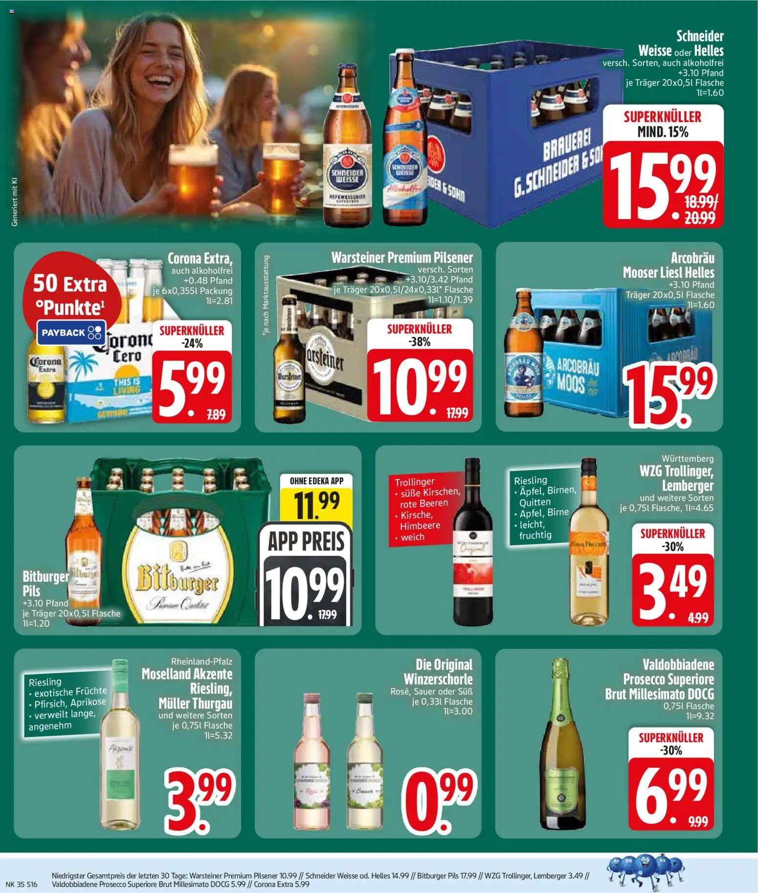 {H1} | Pagina: 18 | Producten: Corona Extra, Prosecco
