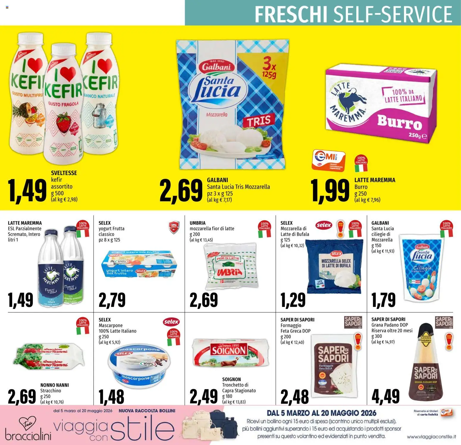 Volantino EMI del 23.04.2026 | Pagina: 14 | Prodotti: Frutta, Mozzarella, Latte, Burro