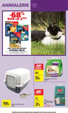 Carrefour - Prévisualisation de Carrefour Le mois des supporters valide à partir de 16.06.2026 | Page: 68 | Produits: Litière, Granules de bois