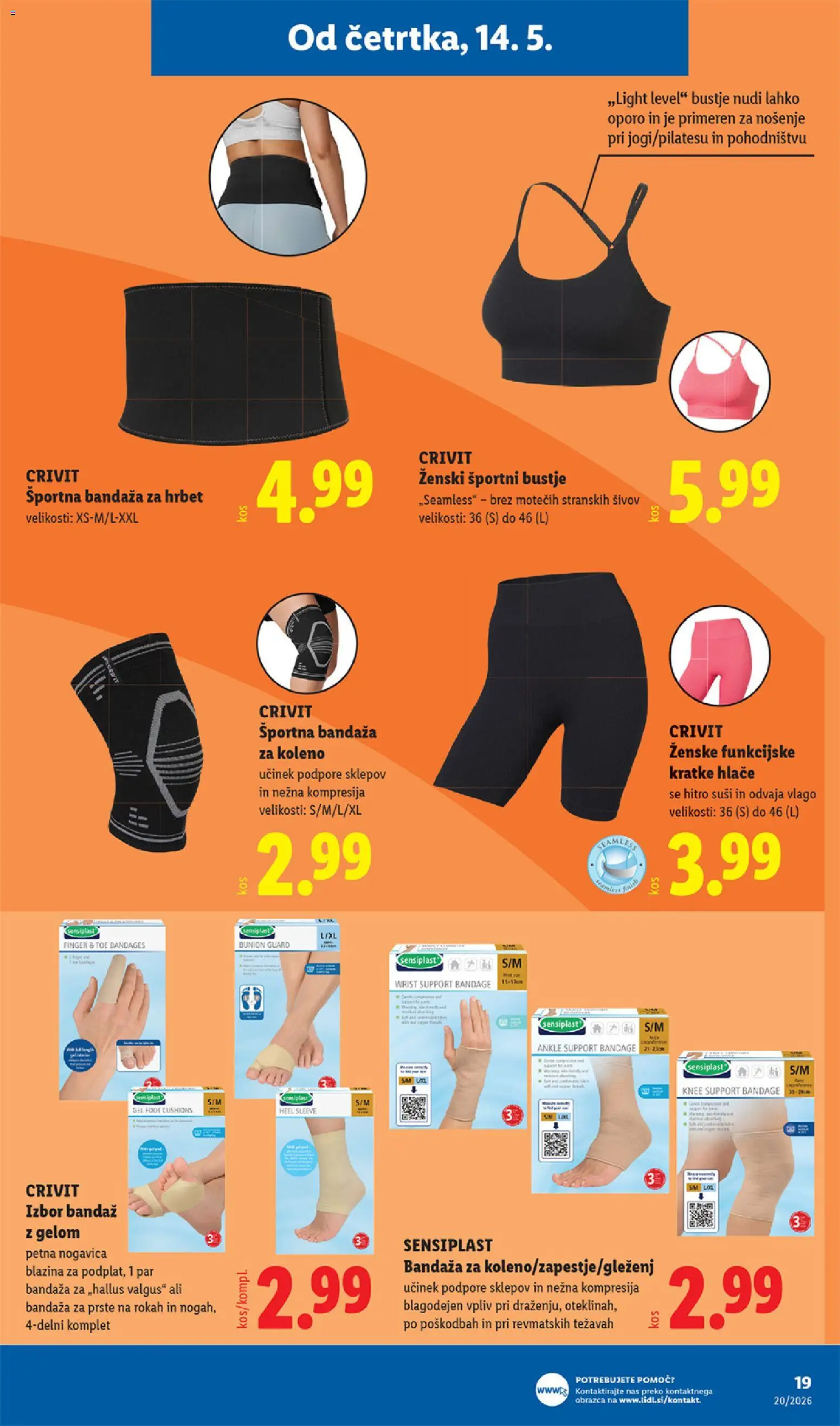 Novi Lidl katalog ponudbe – veljaven od 14.05.2026 | Stran: 43 | Izdelki: Blazina, Suši, Hlace, Kratke hlace