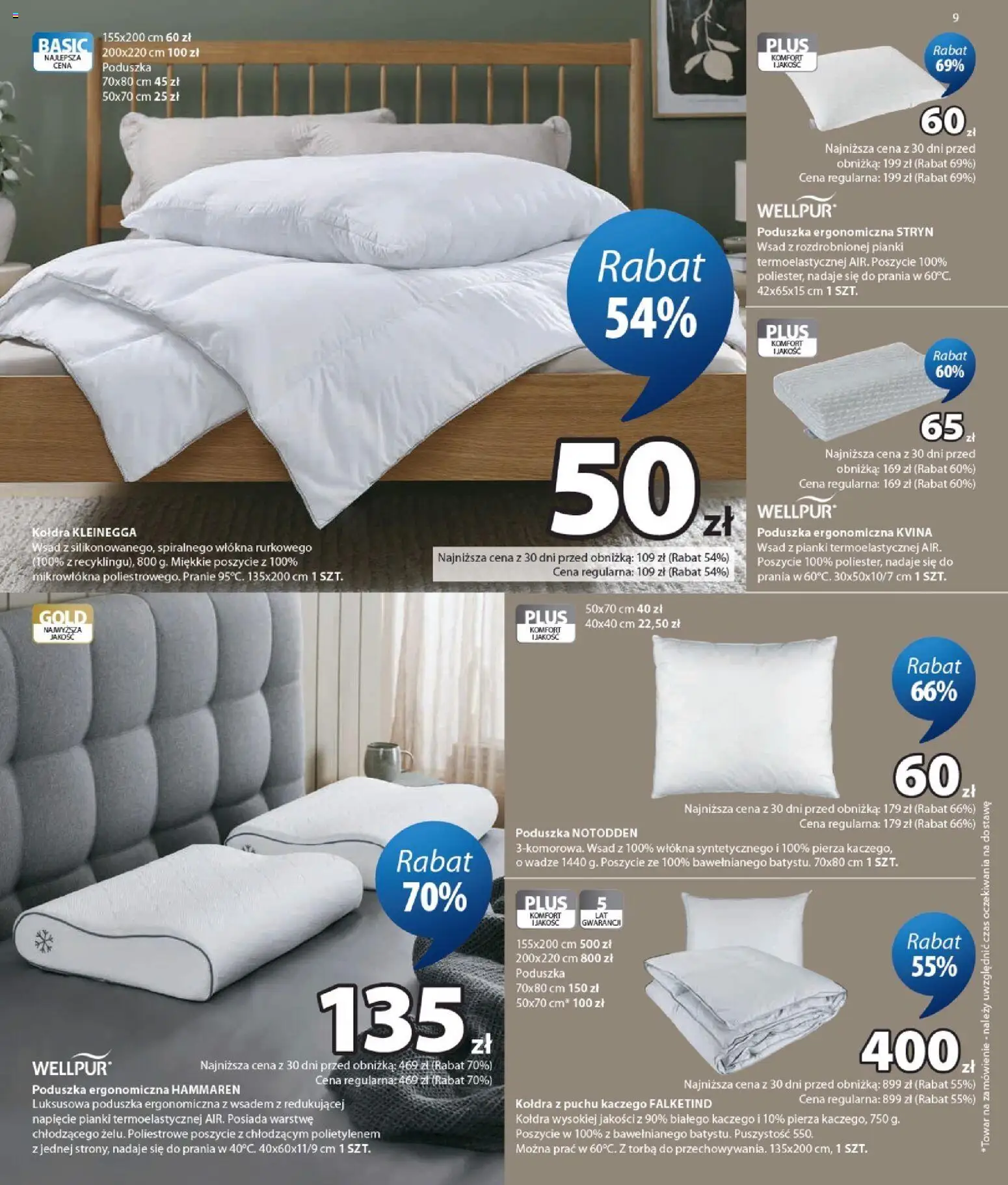 JYSK gazetka od 03.06.2026 | Strona: 9 | Produkty: Torba, Poduszka, Pianki, Kołdra