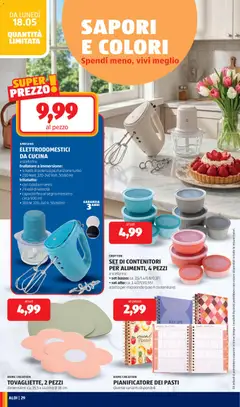 Anteprima del volantino Aldi volantino valido a partire dal 18.05.2026 | Pagina: 28 | Prodotti: Microonde, Frullatore, Contenitore, Ciotola