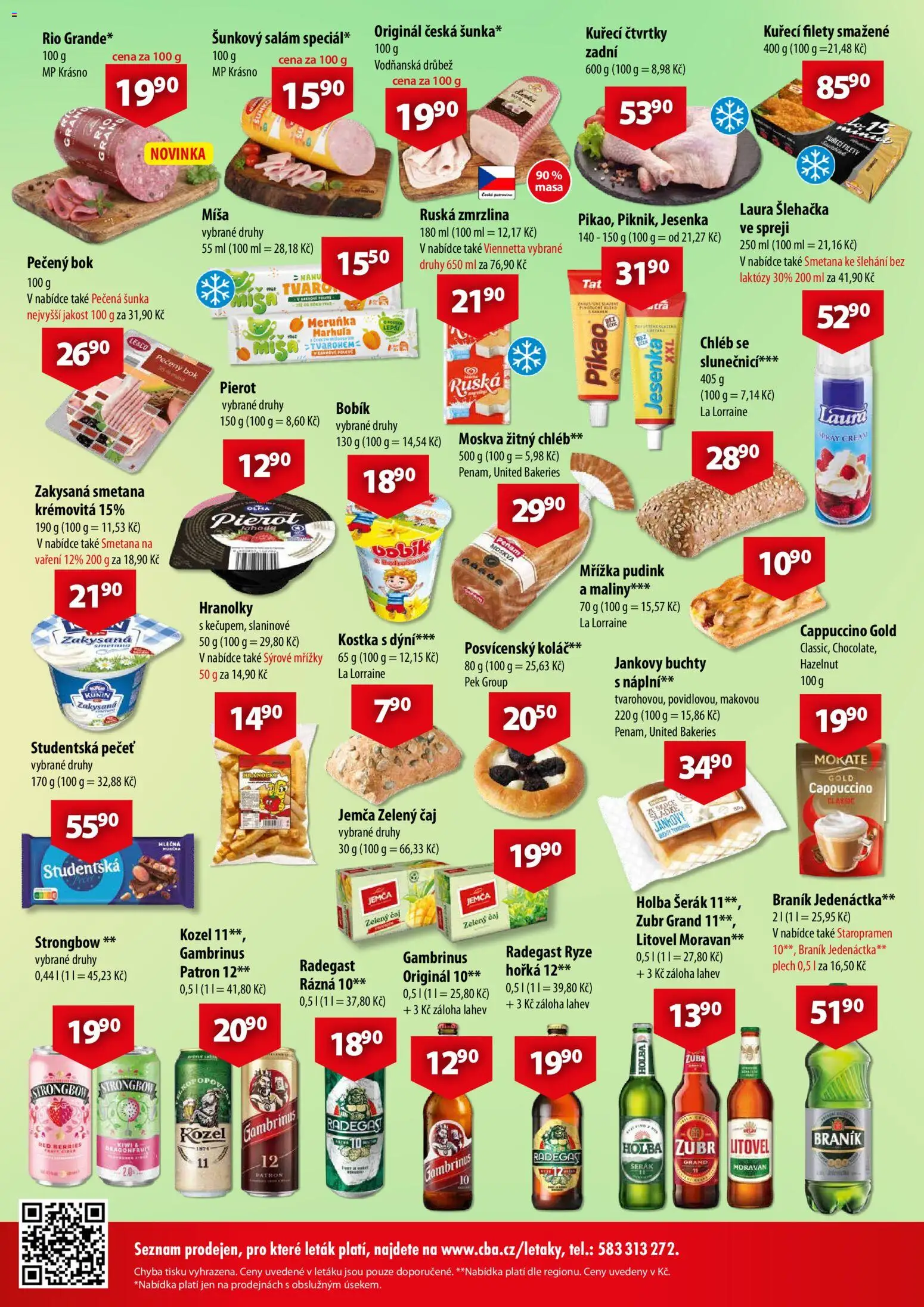 CBA leták - Market od 14.10.2026 | Strana: 2 | Produkty: Rýže, Kiwi, Šerák, Holba šerák 11