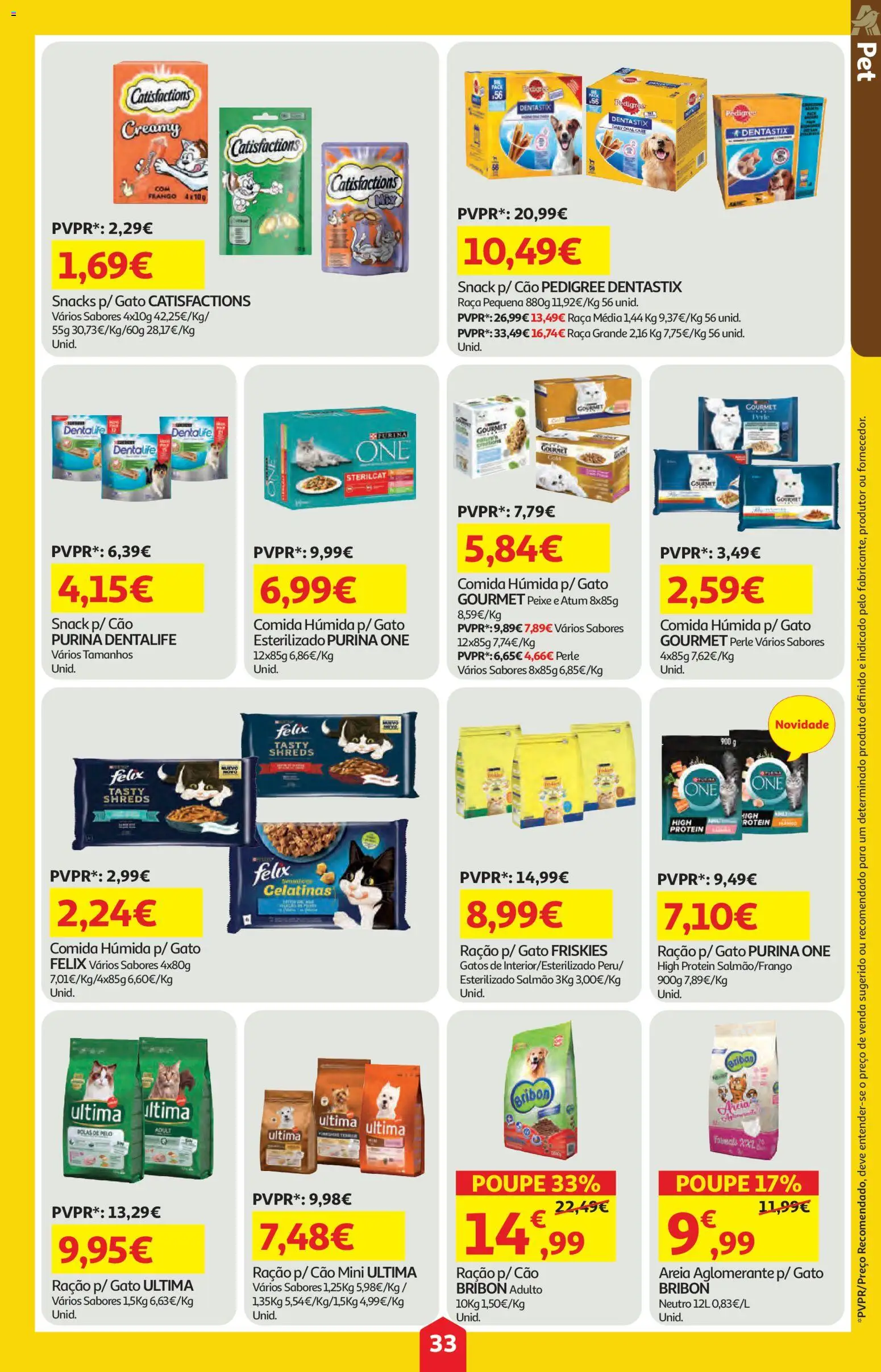 Auchan folheto │ válido de 09/04/2026 | Página: 33 | Produtos: Frango, Salmão, Snacks, Peixe
