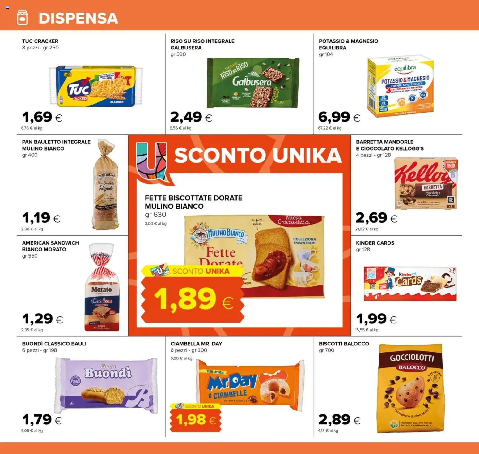 Volantino Tigre del 18.06.2026 | Pagina: 18 | Prodotti: Riso, Mandorle, Barretta, Fette biscottate