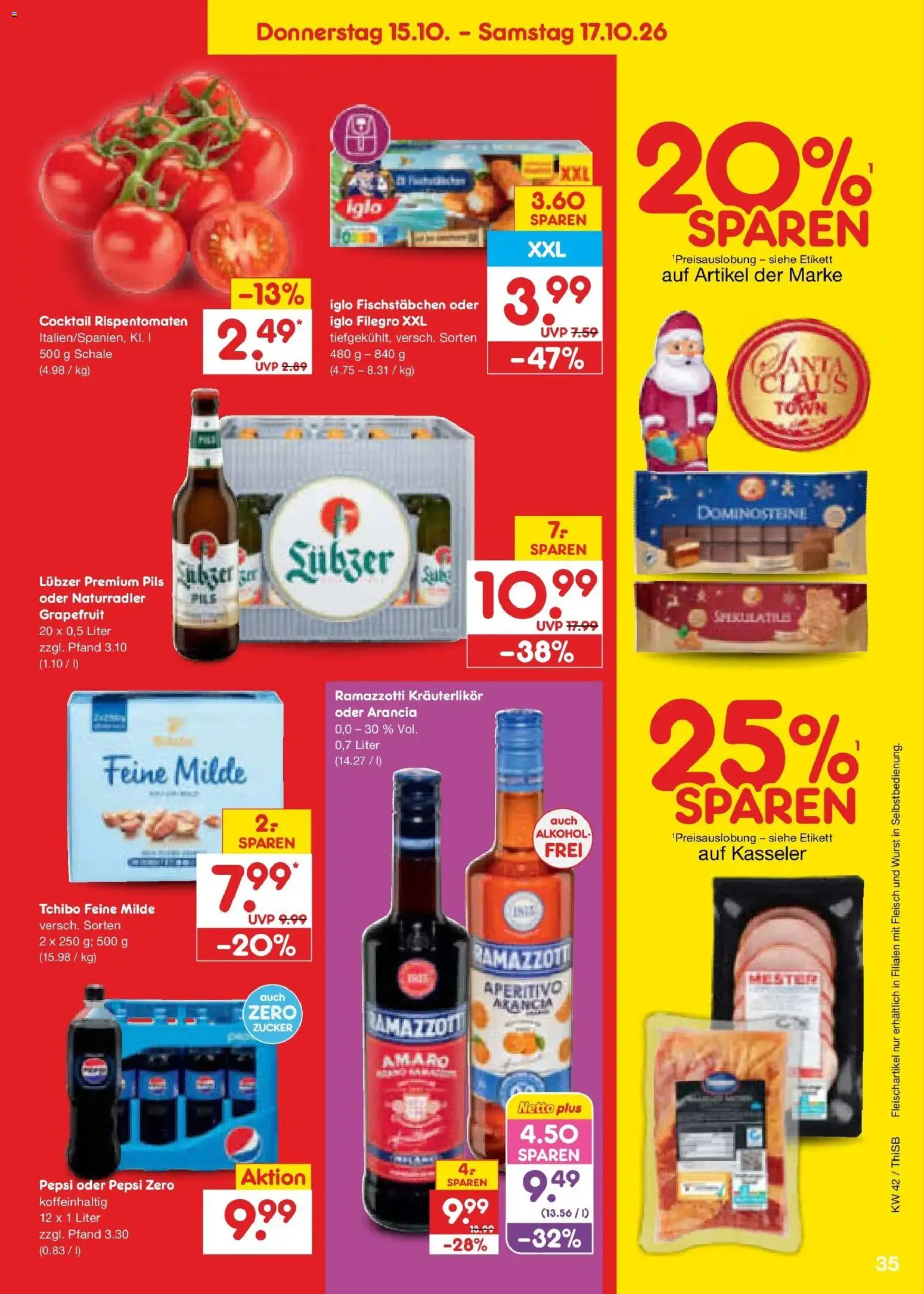 Netto Marken-Discount Prospekt Pirna – gültig ab 12.10.2026 | Seite: 49 | Produkte: Alkohol, Zucker, Fleisch, Ramazzotti