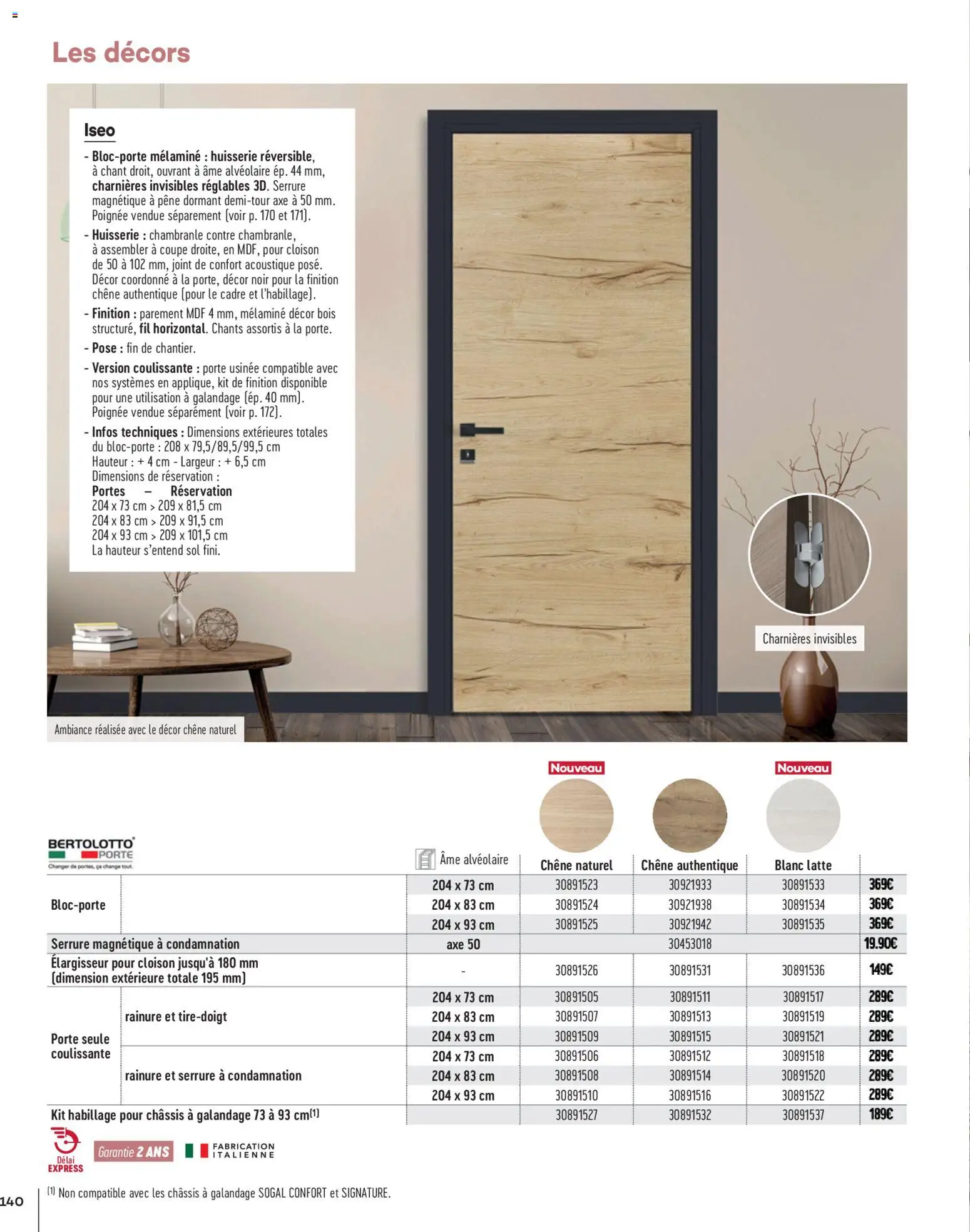 {H1} | Page: 140 | Produits: Porte, Portes, Cadre