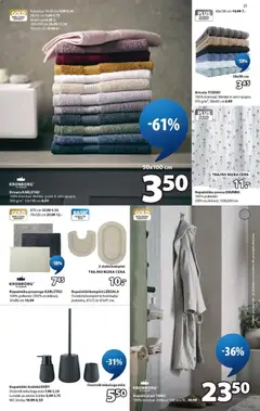 JYSK katalog akcije – veljaven od 02.09.2026 | Stran: 23 | Izdelki: Kopalniška zavesa, Kopalniški dodatki, Preproga, Plasc