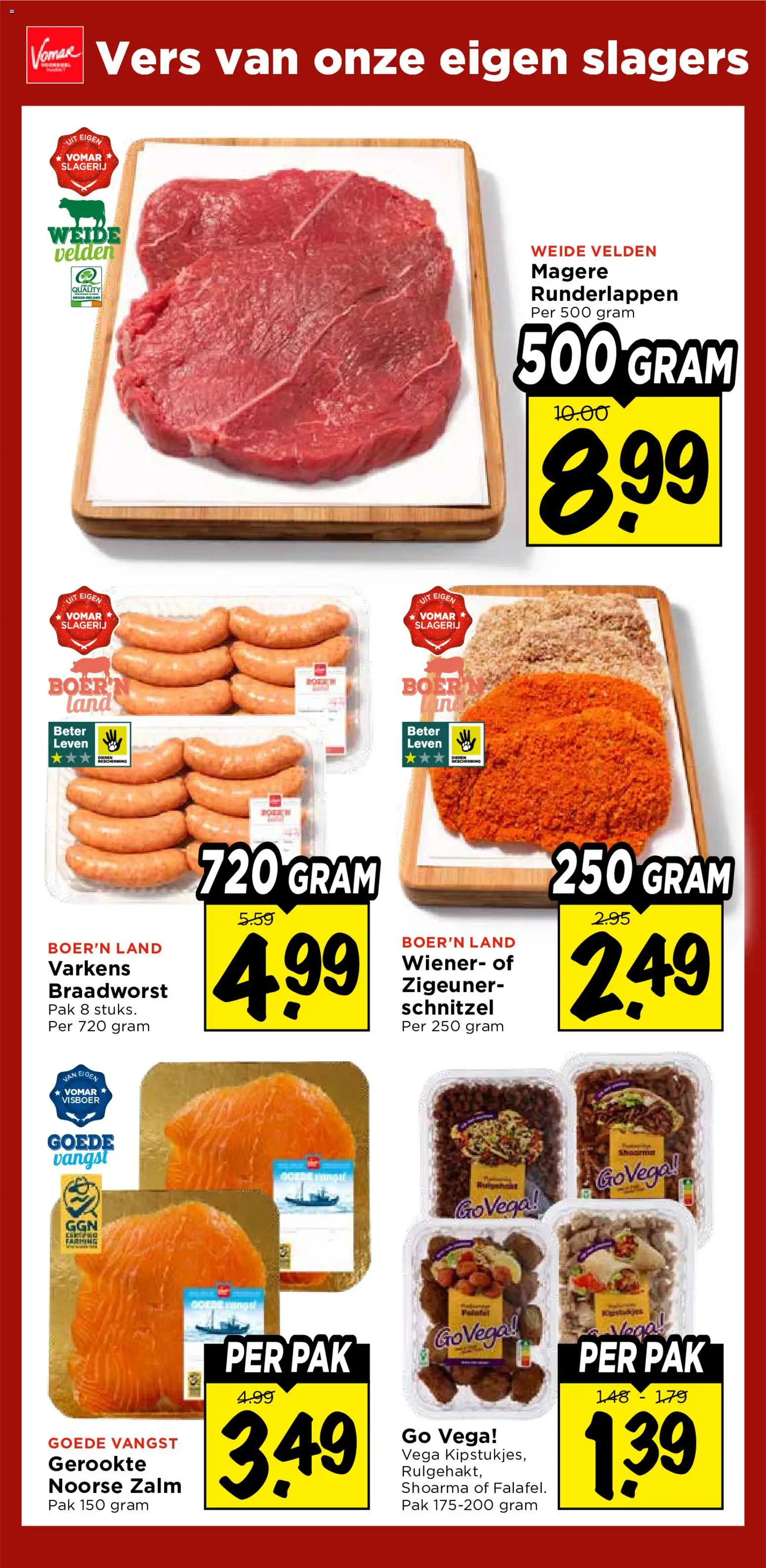 {H1} | Pagina: 21 | Producten: Zalm, Schnitzel