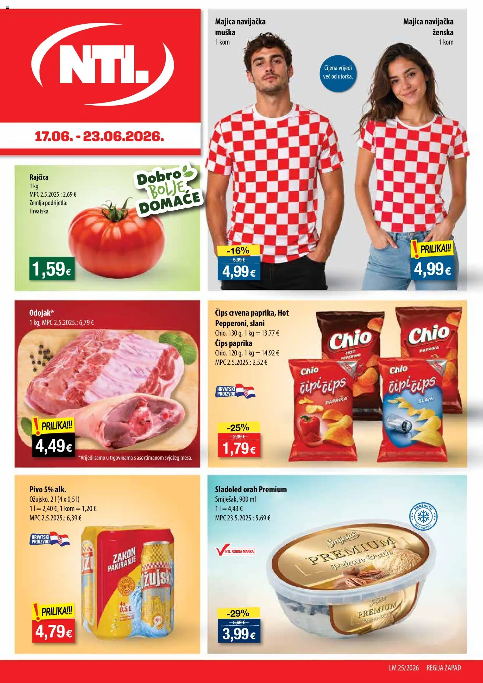 NTL katalog | vrijedi od 17.06.2026 | Stranica: 1 | Proizvodi: Pivo, Paprika, Čips, Rajčica