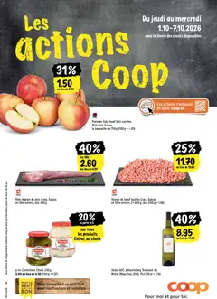 Coop aktionen FR ab 01.10.2026 gültig