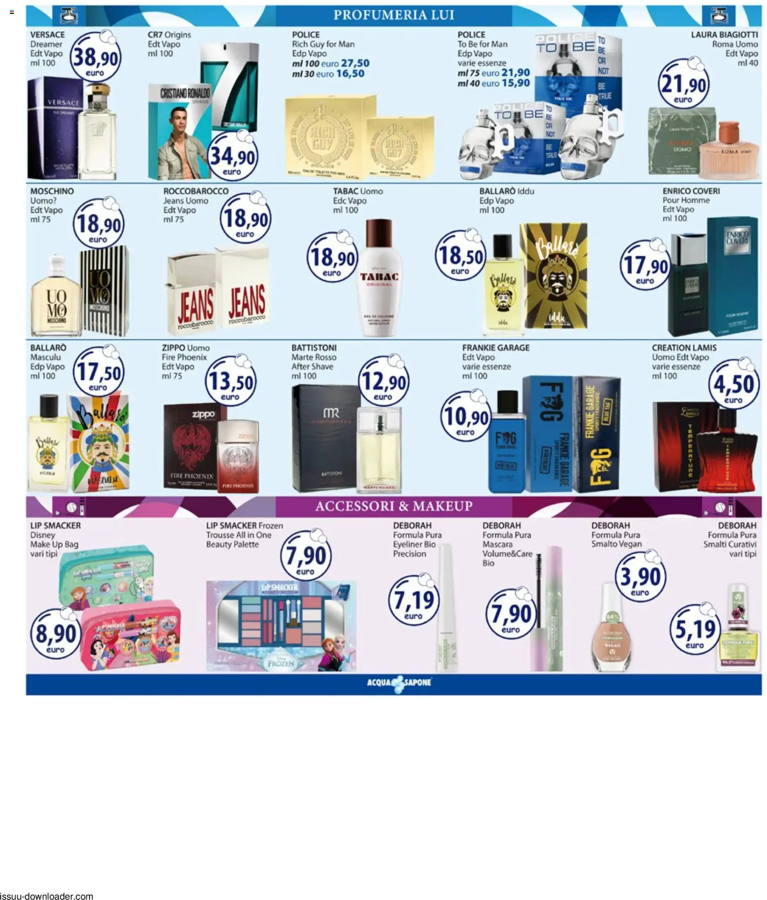 Volantino Acqua e Sapone del 29/06/2026 | Pagina: 3 | Prodotti: Mascara, Eyeliner, Sapone, Jeans