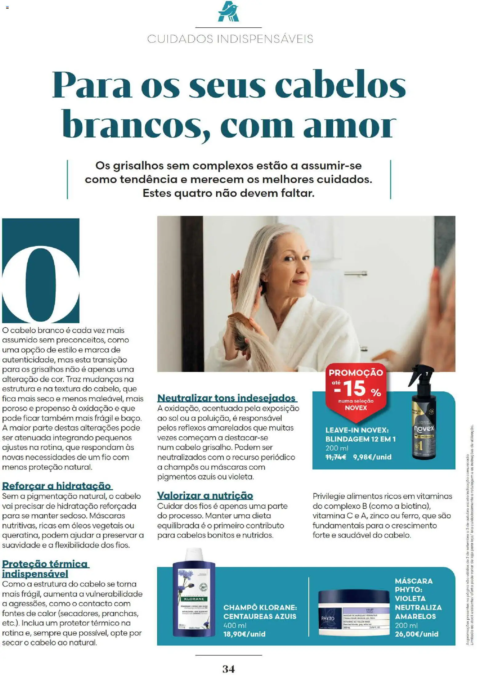 Auchan Revista Longevidade e Especial Bebe │ válido de 02/09/2026 | Página: 34 | Produtos: Champô, Vitamina c