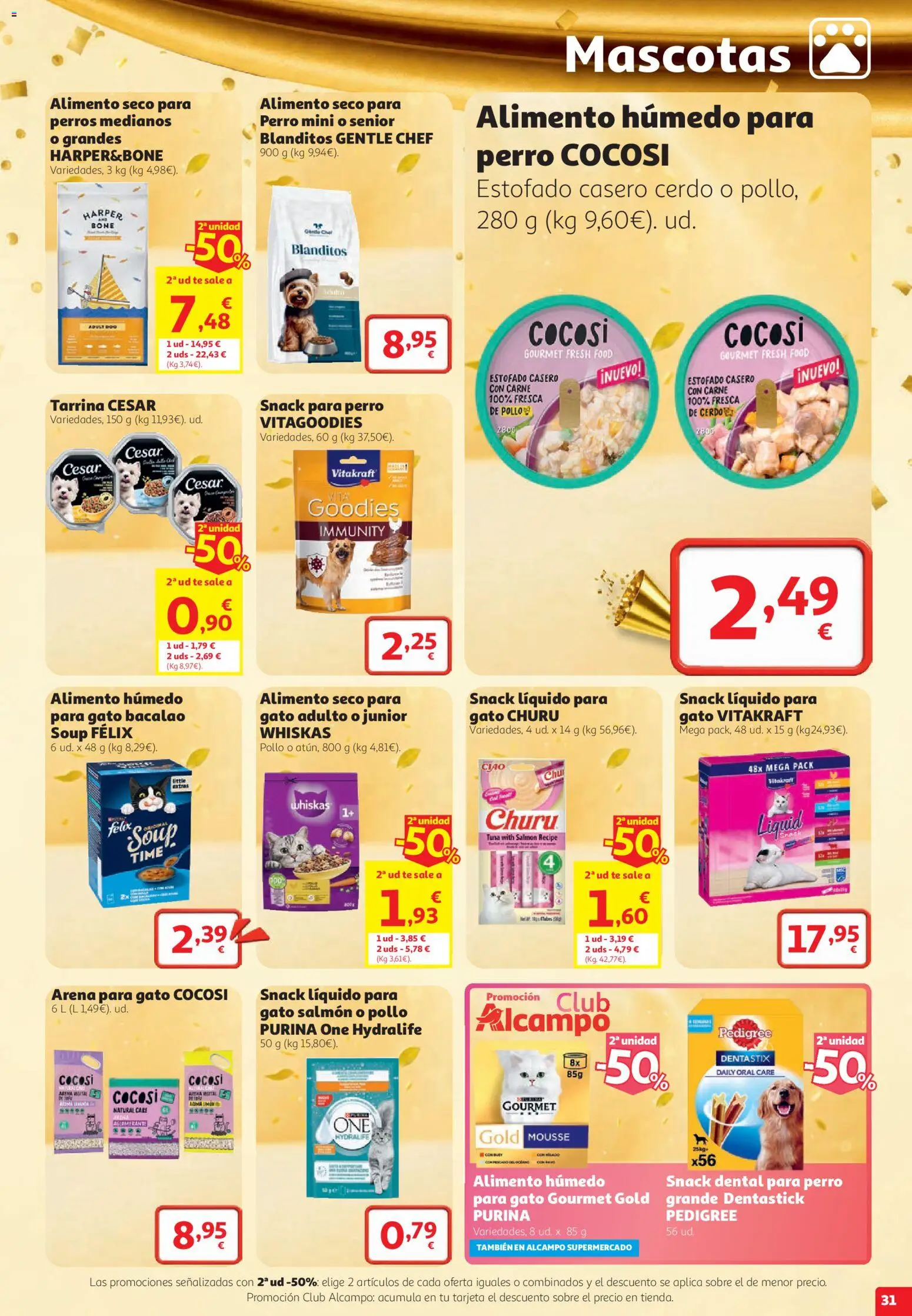 Alcampo folleto Fuenlabrada │ válido desde el 22/10/2026 | Página: 31 | Productos: Mousse, Salmón, Carne, Pollo