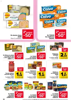 Vista previa CALAMARES EN SALSA AMERICANA O EN SU TINTA, Calamares en salsa americana o en su tinta ALBO 75 g 1 unidad 2,99€ válido desde el 11/08/2026 | Página: 26