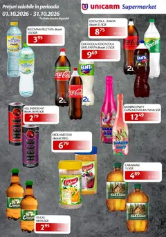 Ofertele Unicarm valabile de la 01.10.2026 | Pagină: 13 | Produse: Fanta, Coca cola, Ceai, Zahăr