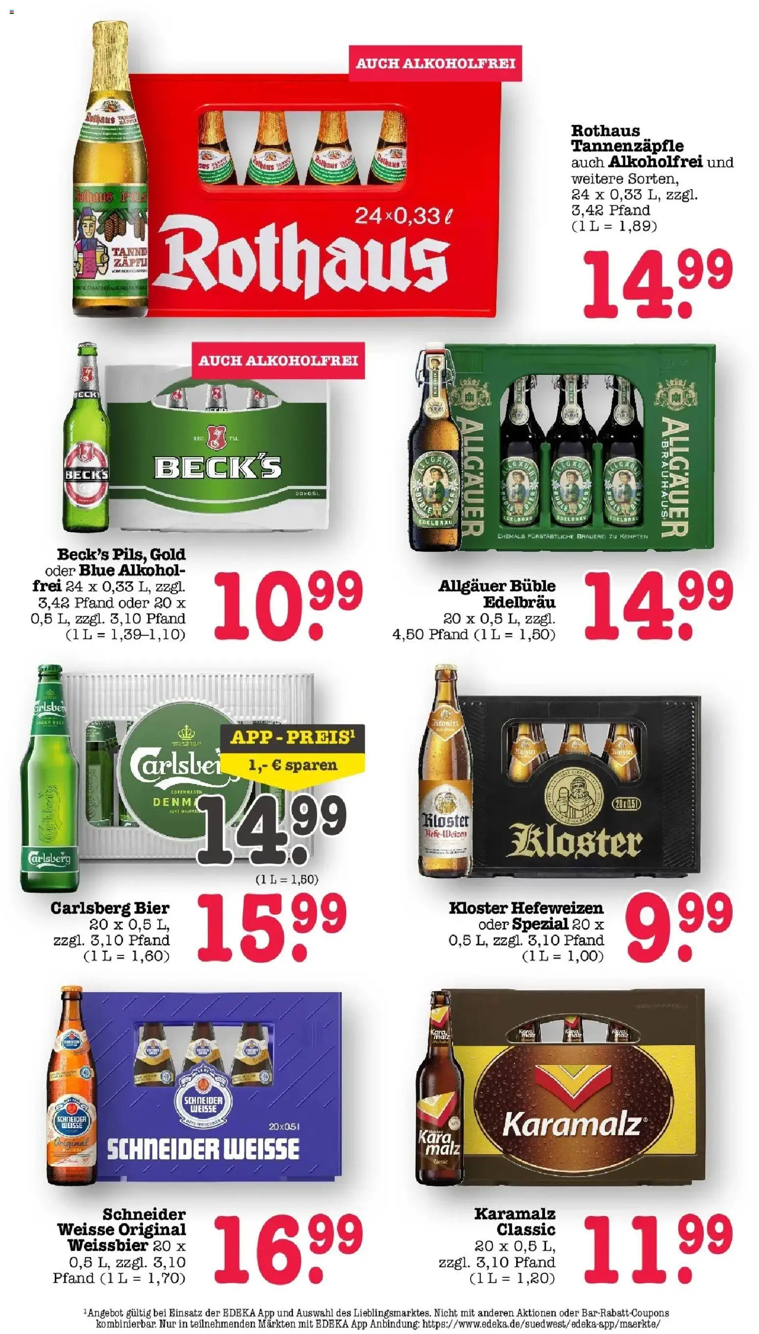 Edeka Prospekt Frankfurt Am Main (ab 07.09.2026) » Angebote Online | Seite: 43 | Produkte: Carlsberg, Bier, Weißbier, Alkohol