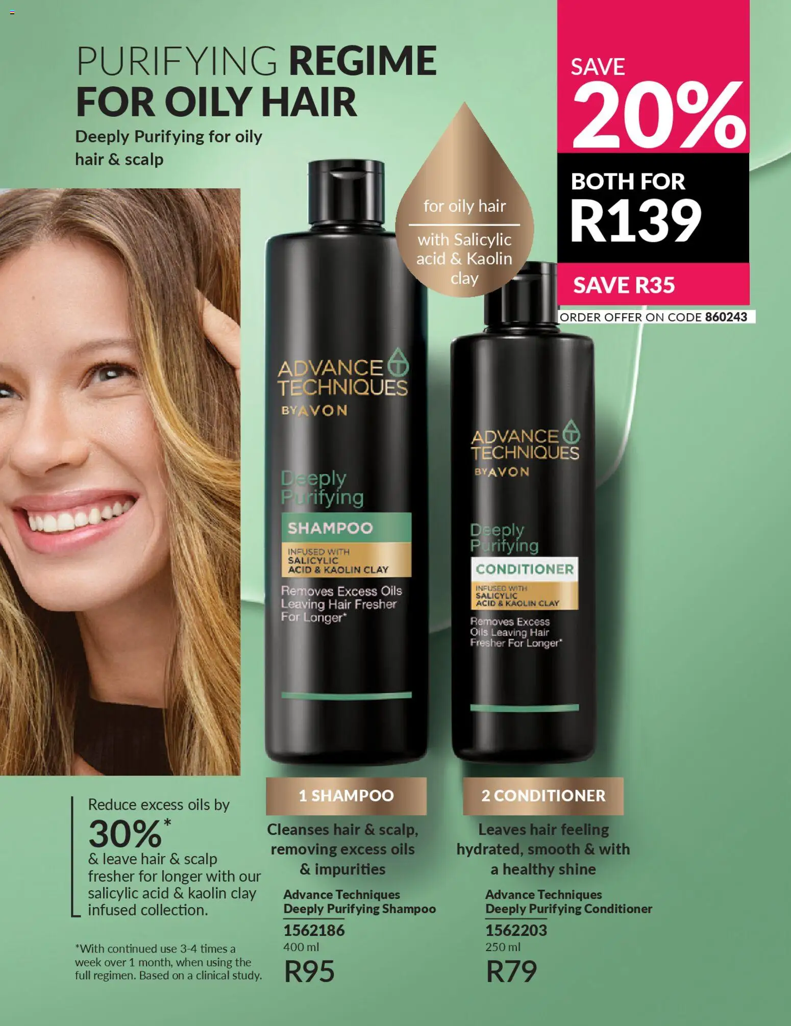 New Avon catalogue – valid from 01.04.2026 | Page: 155 | Products: Shampoo, Conditioner, Clay