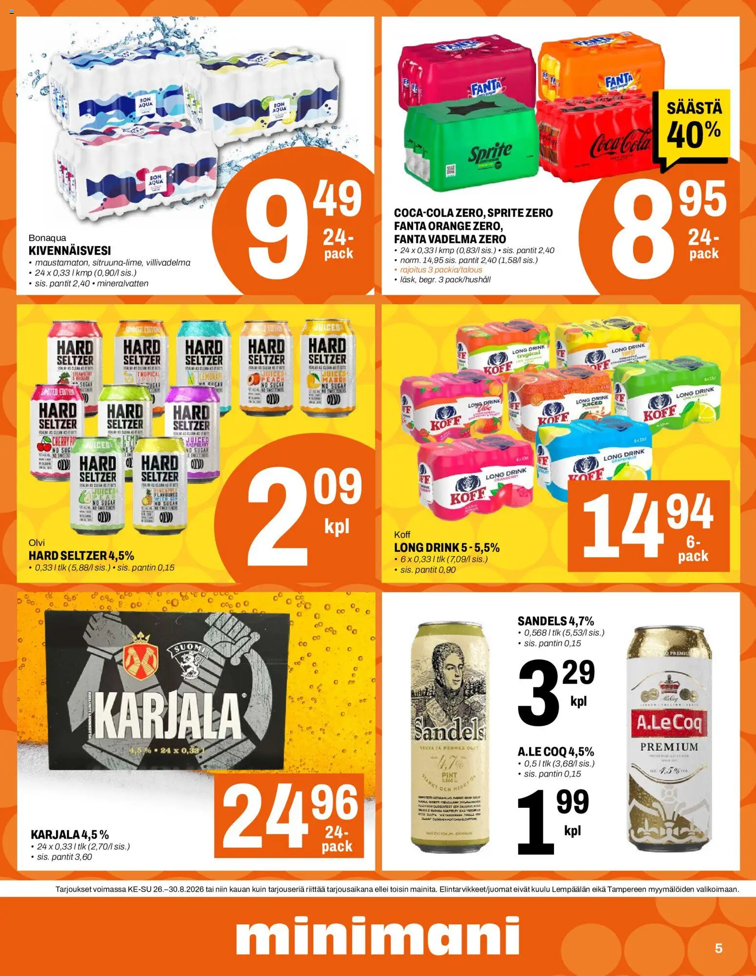Minimani tarjoukset – voimassa 26/08/2026 alkaen | Sivu: 5