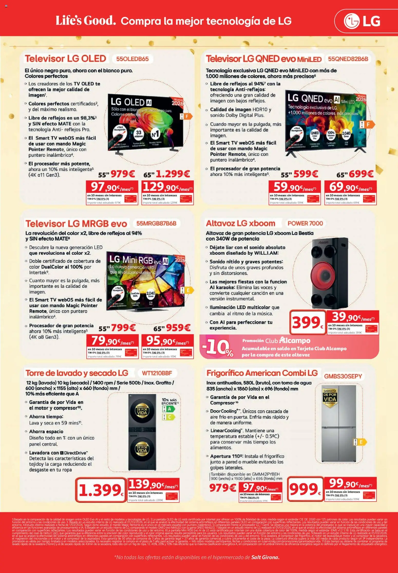 Alcampo SST Grandes Marcas │ válido desde el 22/10/2026 | Página: 18 | Productos: Ropa, Altavoz, Combi, Agua