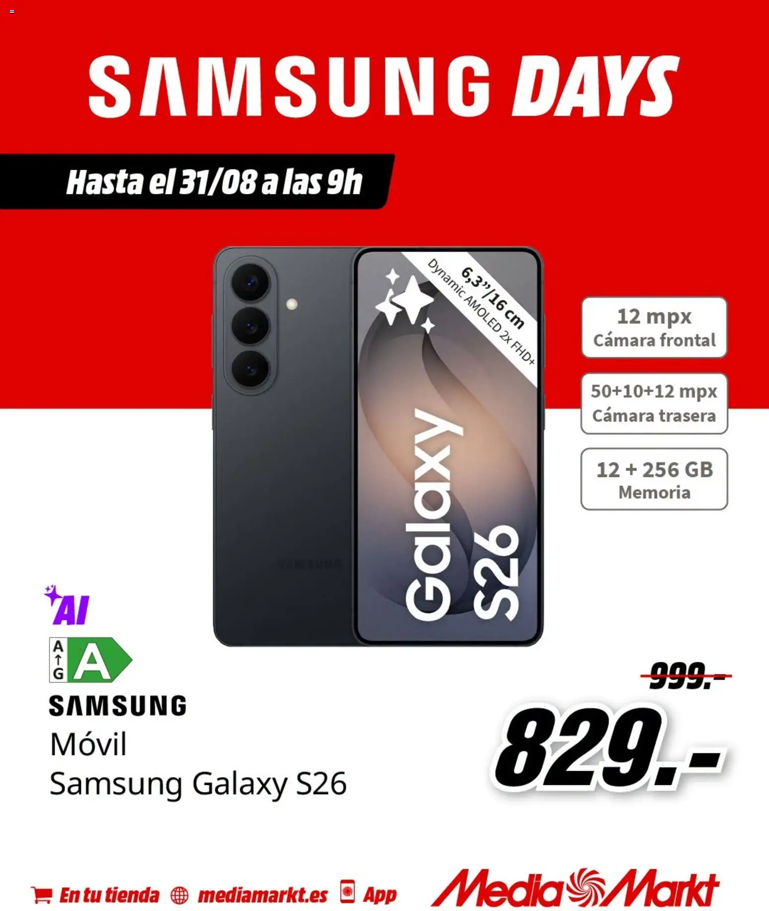 Media Markt folleto Samsung Days │ válido desde el 27/08/2026 | Página: 4 | Productos: Móvil, Cámara
