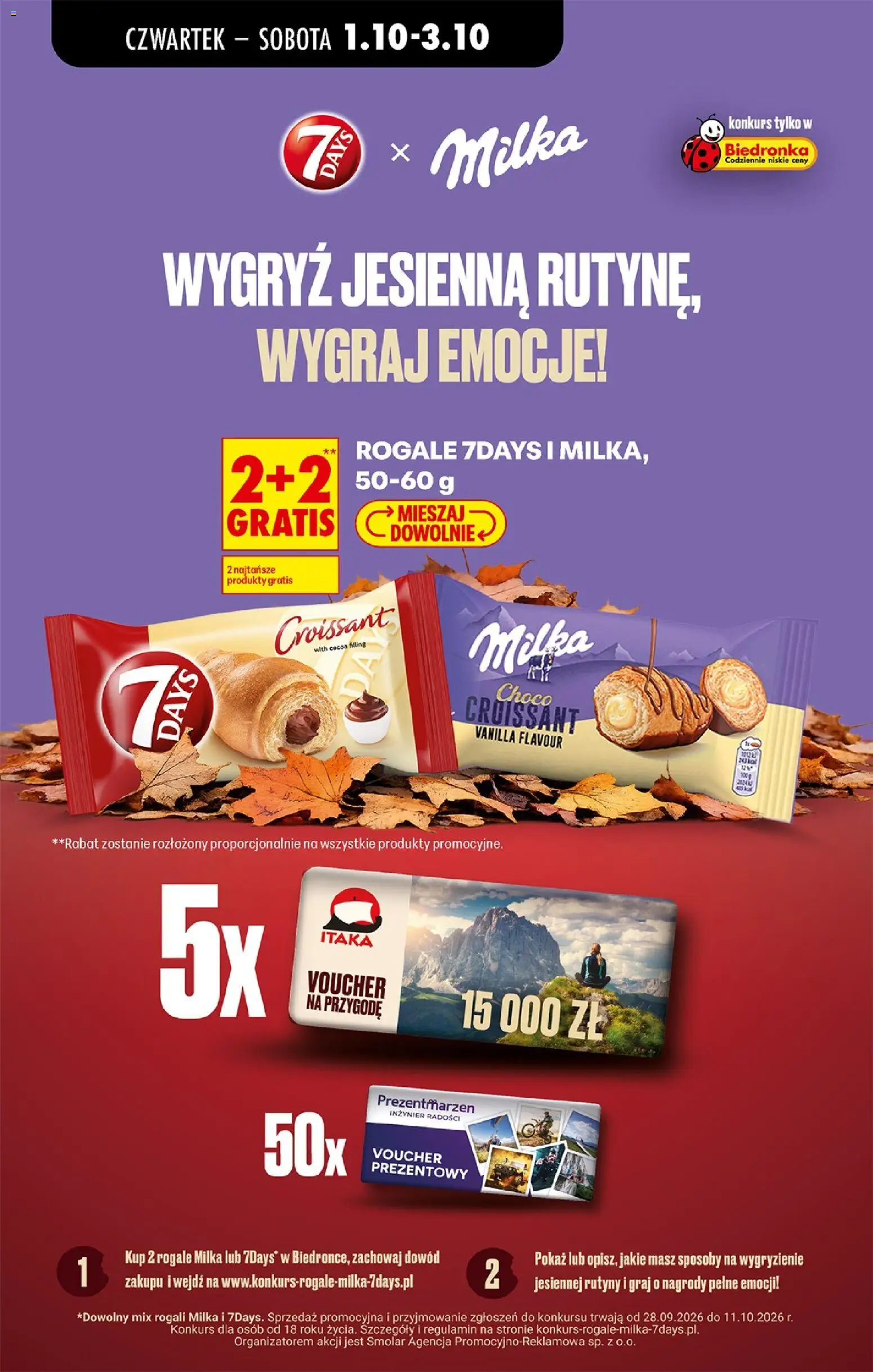 Biedronka Polsko leták - Codziennie niskie ceny od 01.10.2026 | Strana: 55 | Produkty: Milka, Croissant