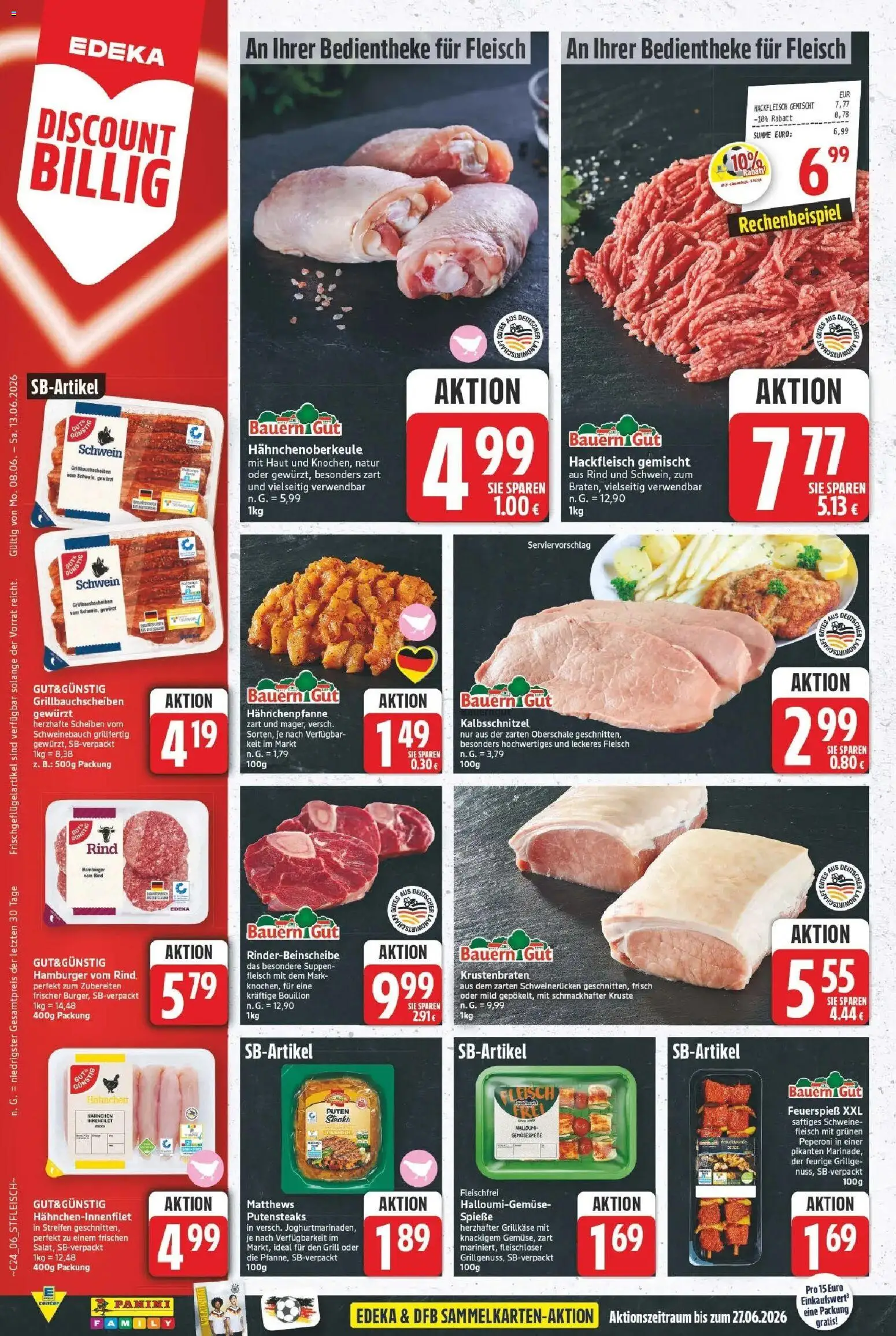 E center Prospekt Bitterfeld-Wolfen – gültig ab 08.06.2026 | Seite: 6 | Produkte: Grill, Hahnchen, Fleisch, Hackfleisch