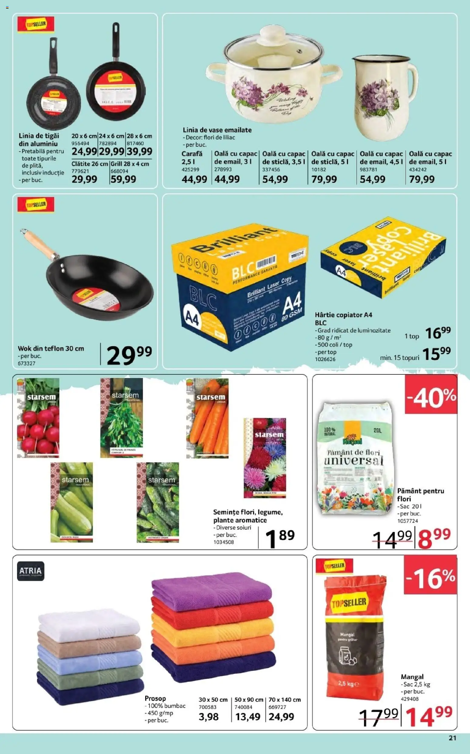 Noul catalog Selgros – valabil de la 06.03.2026 | Pagină: 21 | Produse: Top, Semințe, Clătite, Demirhindi