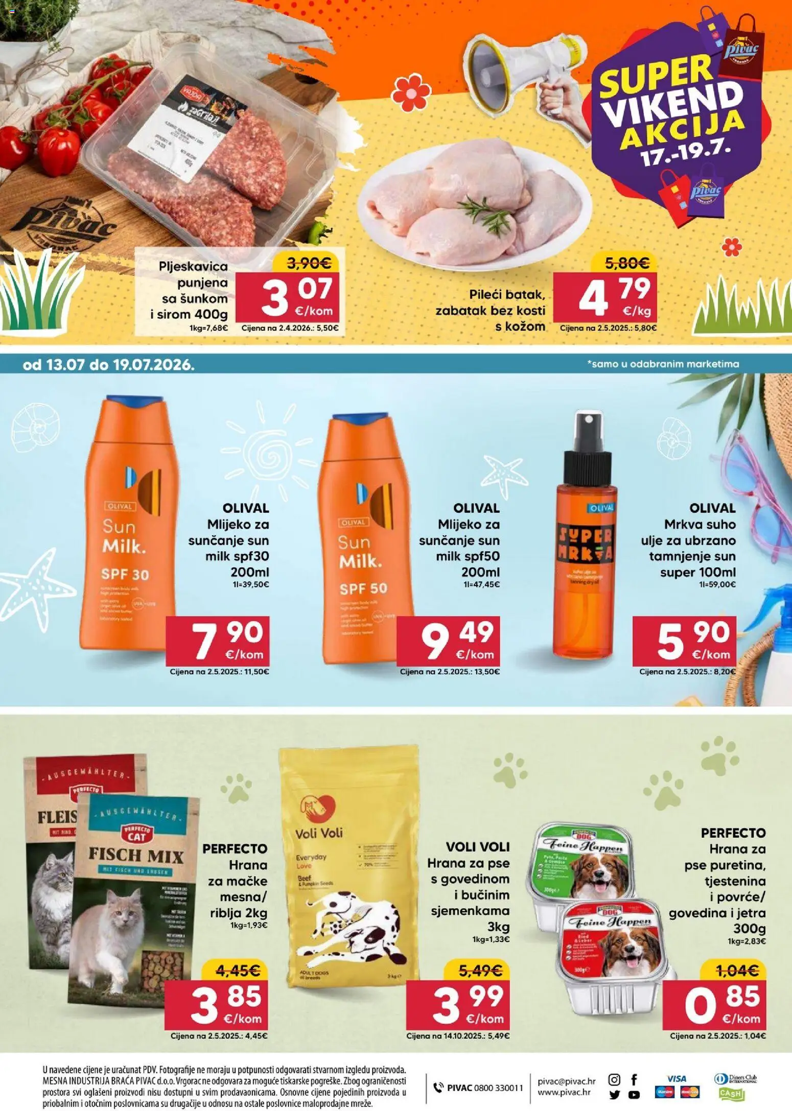 Pivac katalog | vrijedi od 13.07.2026 | Stranica: 16 | Proizvodi: Mlijeko, Hrana za pse, Tjestenina, Mrkva