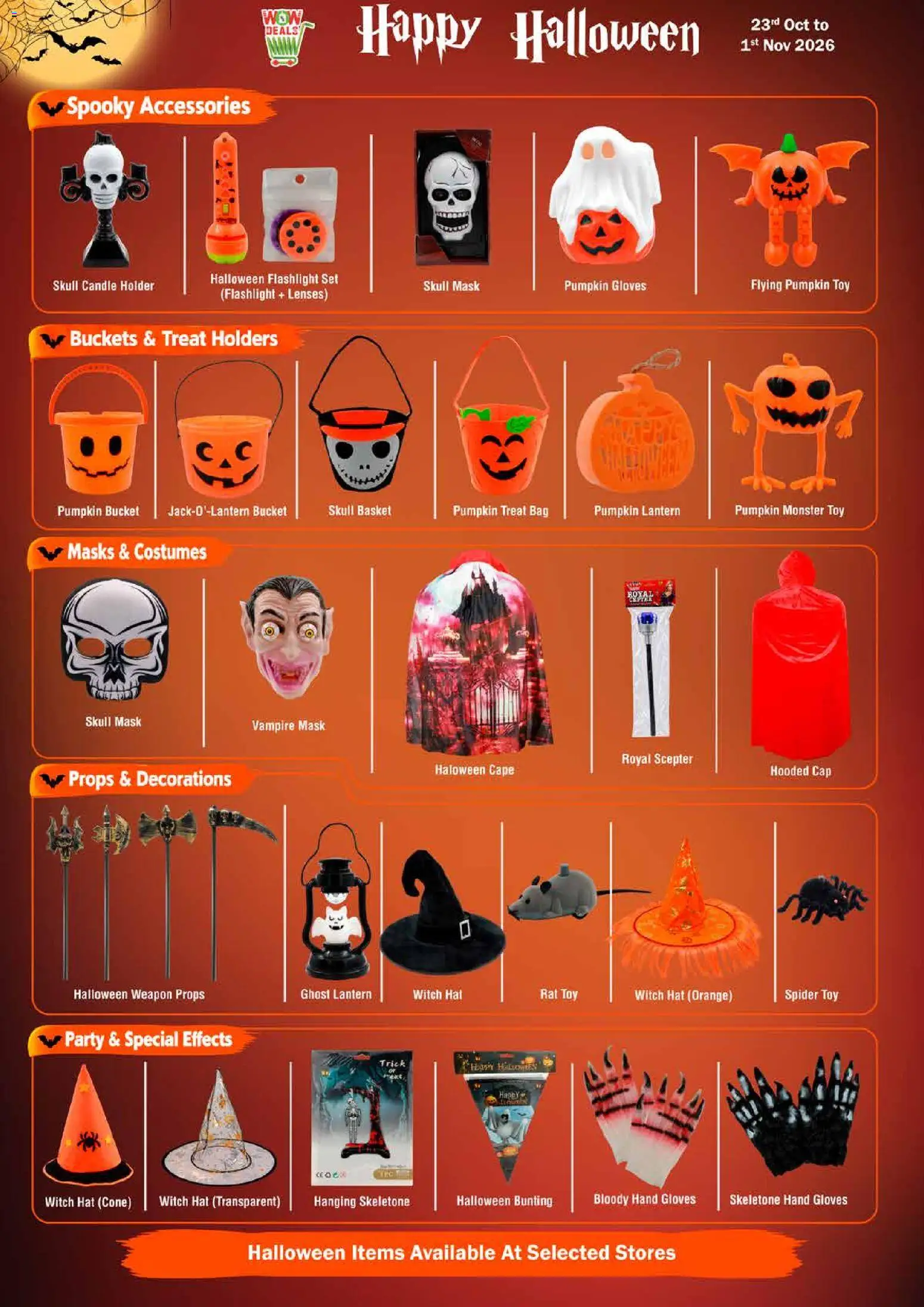 {H1} | Page: 2 | Products: Lantern, Hat, Bag, Mask