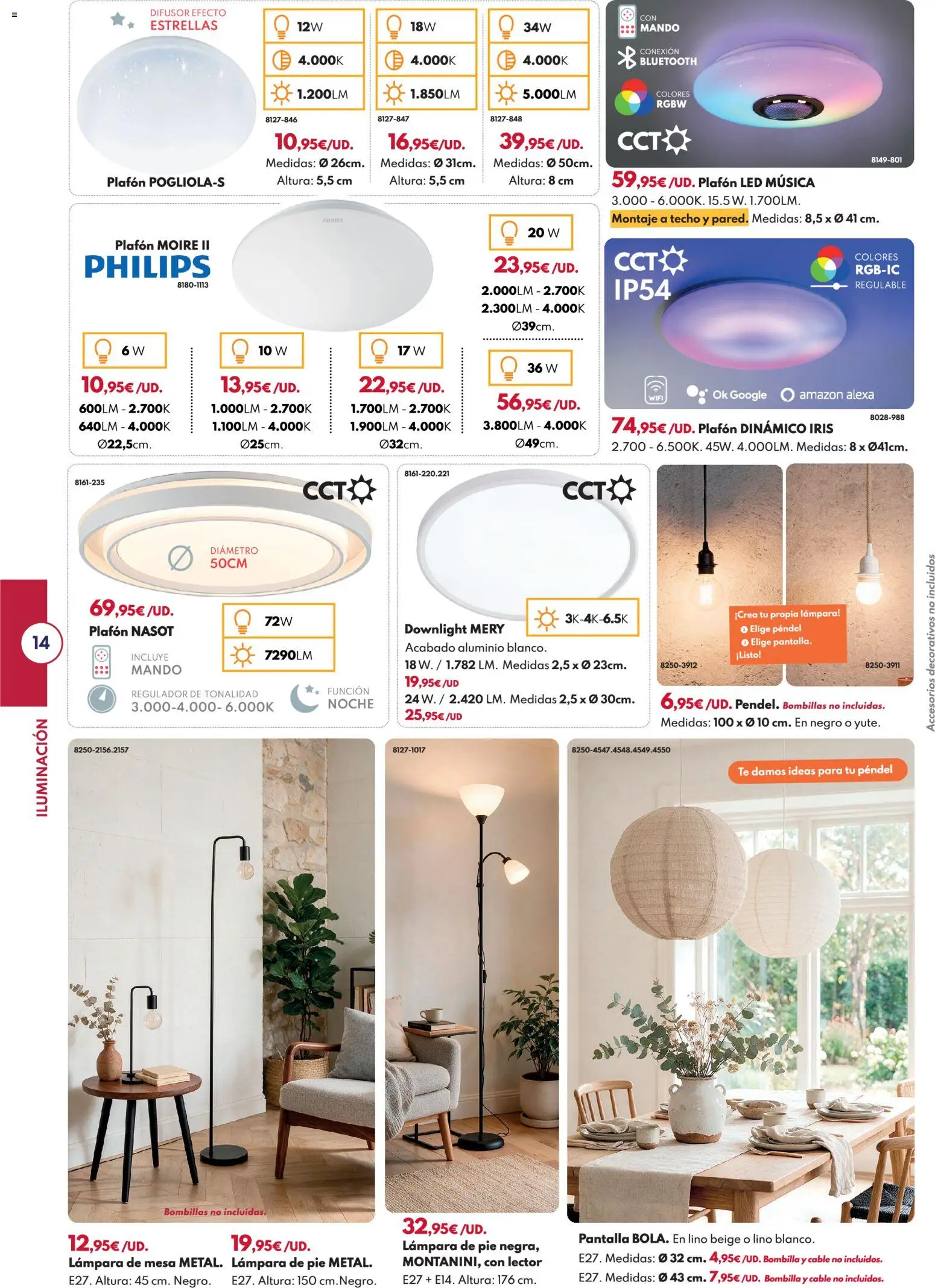 BricoCentro - Folleto Vuelta al Cole │ válido desde el 24/08/2026 | Página: 14 | Productos: Té, Bombilla, Iluminación, Mesa
