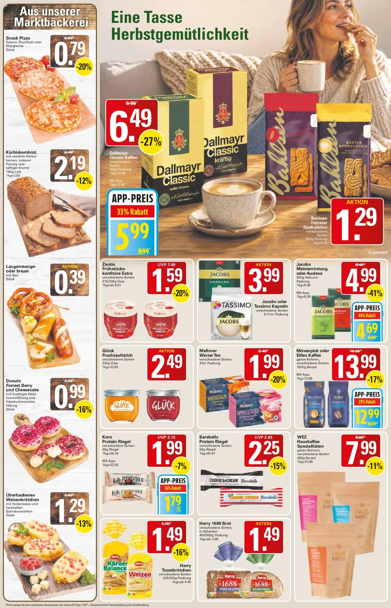WEZ Prospekt – gültig ab 12.10.2026 | Seite: 10 | Produkte: Kürbis, Brot, Pizza, Tassimo