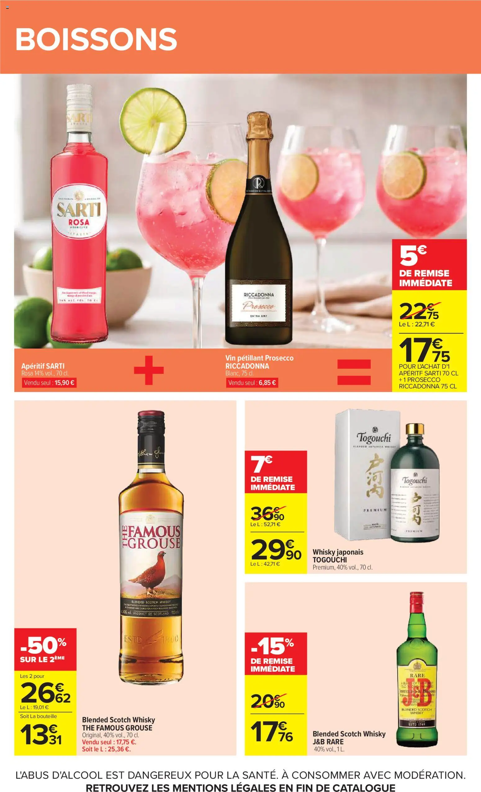 {H1} | Page: 39 | Produits: Boissons, Whisky japonais, Prosecco, Thé